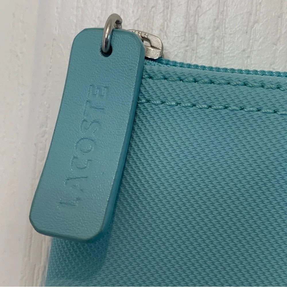 LACOSTE Women's Large Shopping Tote Bag Teal - Picture 5 of 16